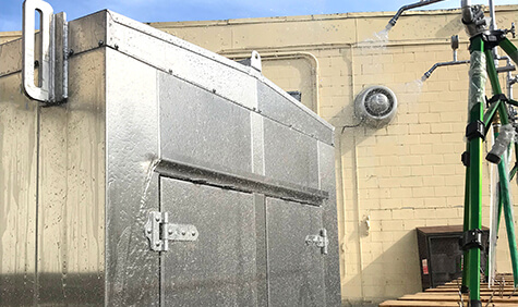 Image of steel storage unit.